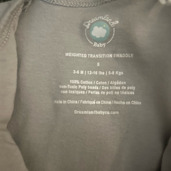 Dreamland Baby Co. weighted transition sleep sack/swaddle - Picture 3 of 3